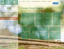 Tablet Screenshot of emmergreensurgery.co.uk